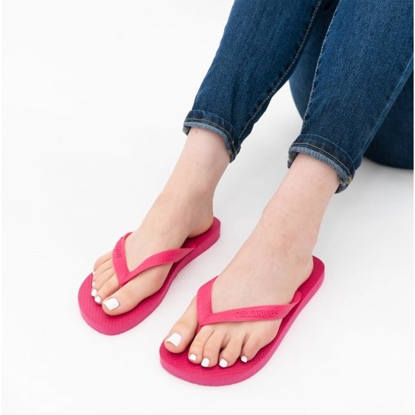 Havaianas HAV TOP Ladies Flip Flops Pink Electric - Shuperb