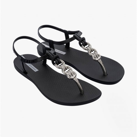 Ipanema CHARM Ladies Toe Post Sandals Black - Shuperb