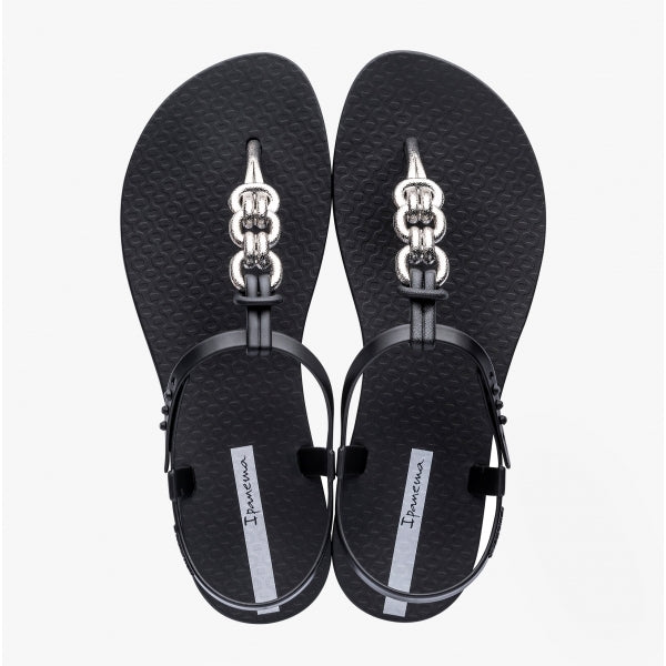 Ipanema CHARM Ladies Toe Post Sandals Black - Shuperb