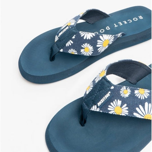 Rocket Dog SPOTLIGHT HOMER DAISY Ladies Flip Flops Navy - Shuperb