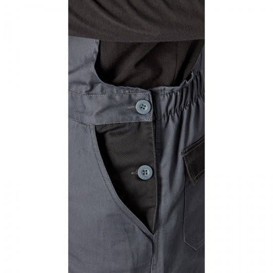 Dickies EVERYDAY Mens Bib & Brace Overall Grey/Black - Shuperb