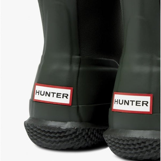 Hunter ORIGINAL Mens Sherpa Wellington Boots Dark Olive - Shuperb