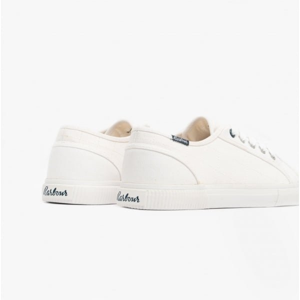 Barbour SEAHOLLY Ladies Casual Trainers White - Shuperb