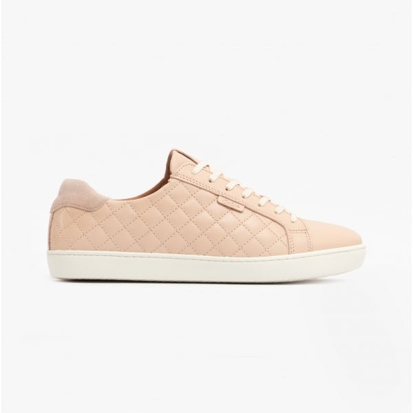 Barbour BRIDGET Ladies Leather Casual Trainers Pink - Shuperb