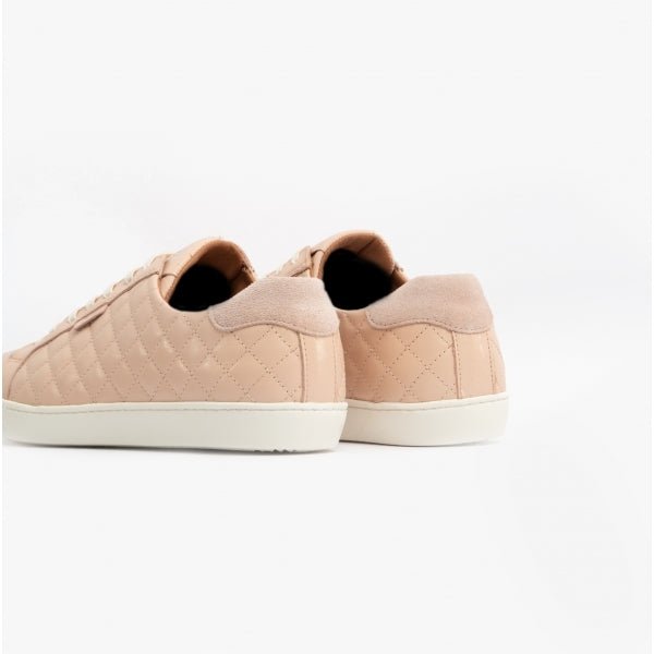 Barbour BRIDGET Ladies Leather Casual Trainers Pink - Shuperb