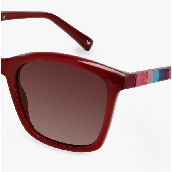 Joules WINDERMERE Ladies Sunglasses Wine/Stripe - Shuperb