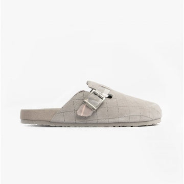 Barbour AINSLEY Ladies Suede Mule Slippers Grey - Shuperb