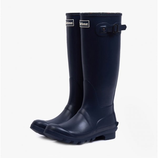 Barbour BEDE Ladies Tall Wellington Boots Navy - Shuperb