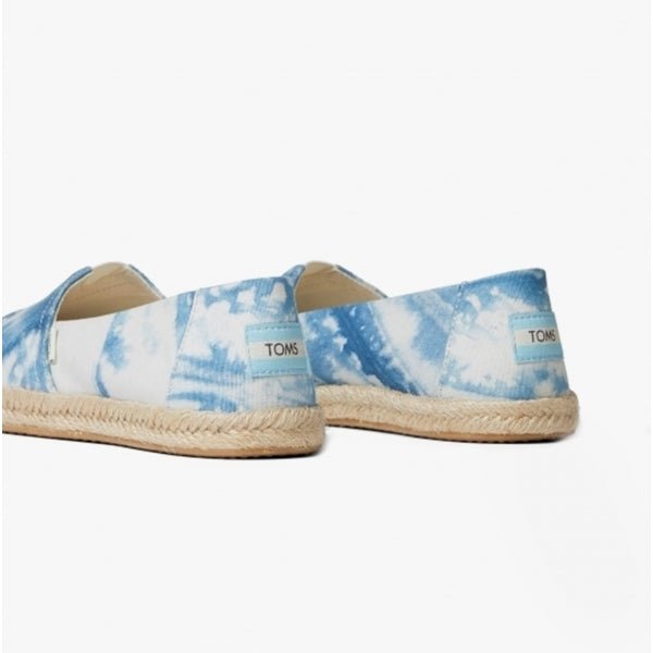 TOMS ALPARGATA ROPE Ladies Cotton Slip - On Shoes Blue - Shuperb