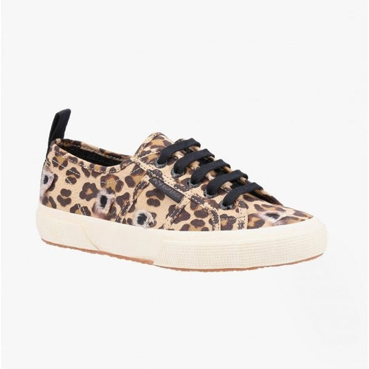 Superga 2750 RIPPED LEOPARD Ladies Trainers Classic Leopard/Black - Shuperb