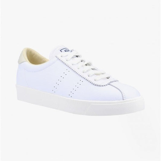 Superga 2843 CLUB S COMFORT Ladies Trainers White/Beige - Shuperb