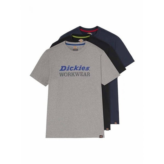 Dickies RUTLAND Mens 3 Pack Graphic T - shirt Multicoloured - Shuperb