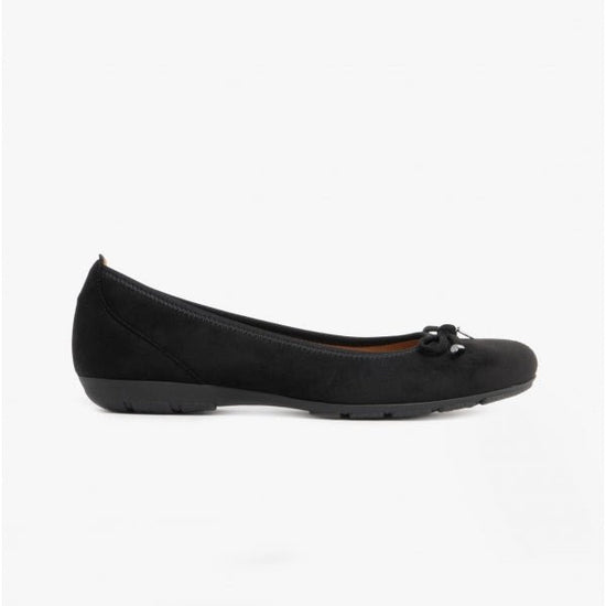 Gabor RING Ladies Court Shoes Black - Shuperb