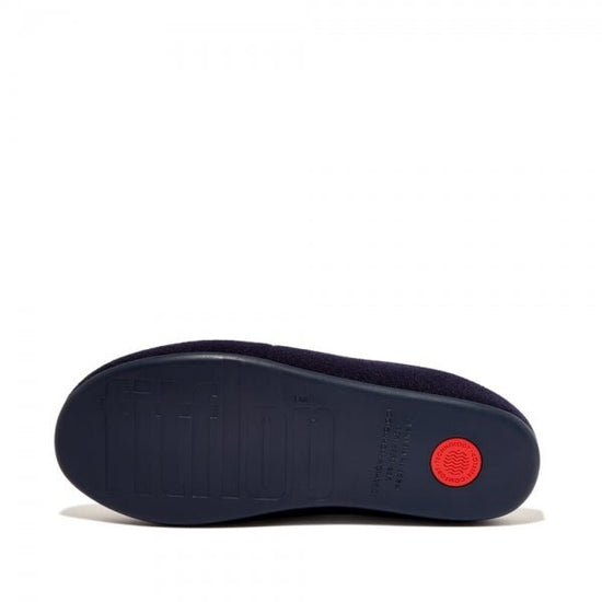 FitFlop CHRISSIE II HAUS FELT Ladies Slippers Midnight Navy - Shuperb