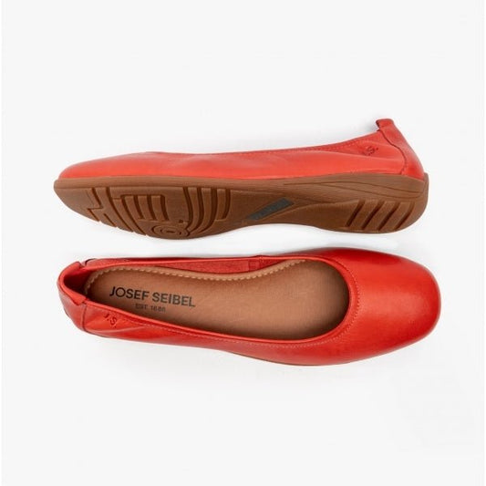 Josef Seibel FENJA 01 Ladies Leather Slip On Red - Shuperb