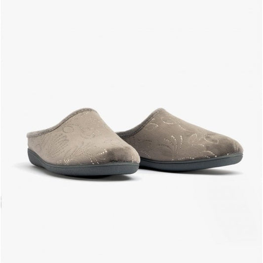 Lotus ELIZABETH Ladies Slippers Grey - Shuperb