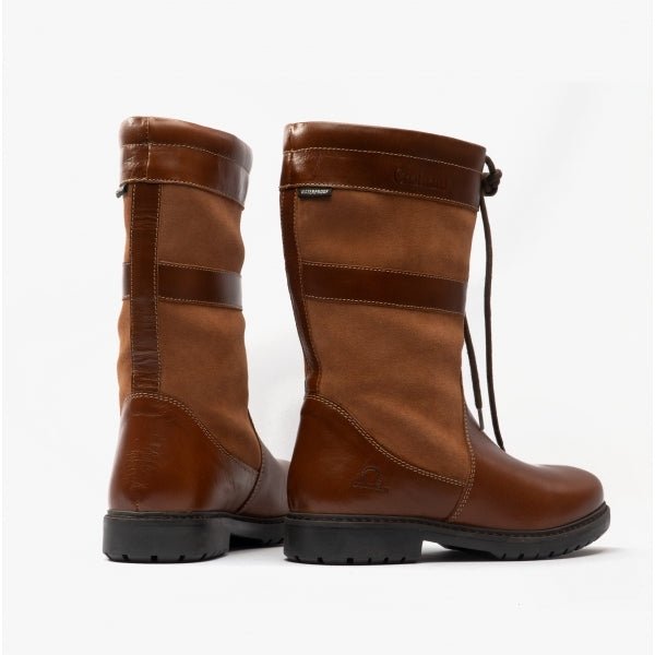 Chatham PADDOCK Ladies Leather Mid Calf Boots Tan - Shuperb