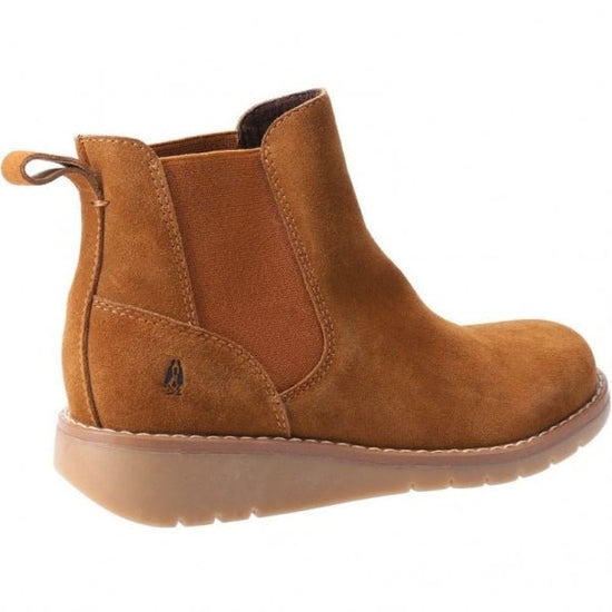 Hush Puppies LAYLA Ladies Suede Boots Tan - Shuperb