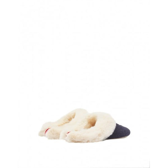 Joules SLIPPET LUXE Ladies Textile Slippers Reindeer - Shuperb