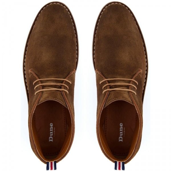 Dune London CASH Mens Suede Desert Boots Tan - Shuperb