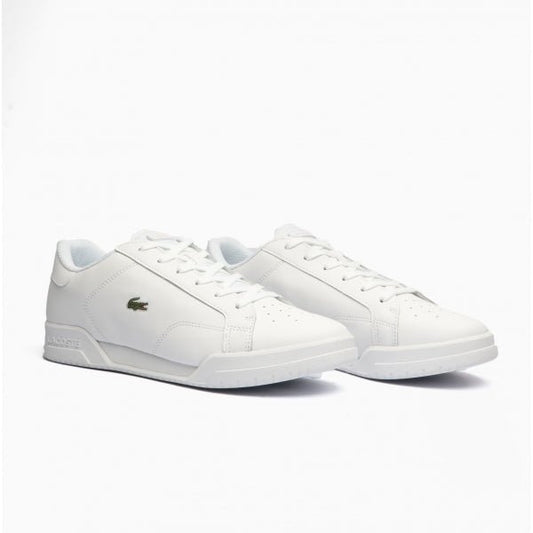 Lacoste TWIN SERVE 0721 2 Ladies Leather Trainers White - Shuperb