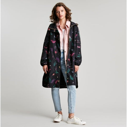 Joules WAYBRIDGE Ladies Raincoat Midnight Beasts - Shuperb