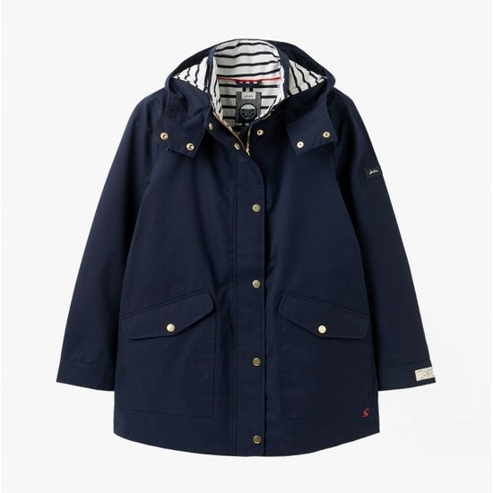 Joules COAST Ladies Raincoat French Navy - Shuperb