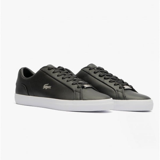 Lacoste LEROND 0722 1 Ladies Leather Trainers Black/White - Shuperb