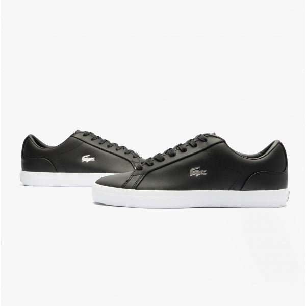 Lacoste LEROND 0722 1 Ladies Leather Trainers Black/White - Shuperb