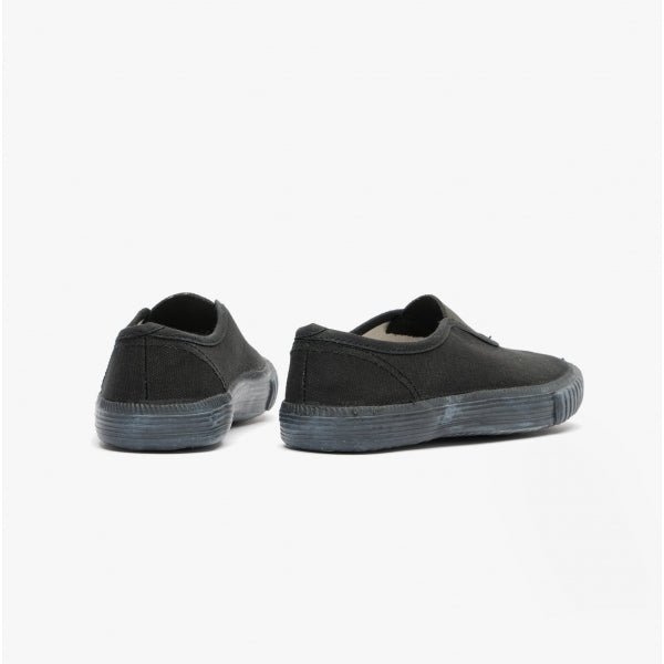 DEK ASH Junior Unisex Single Gusset Plimsolls Black - Shuperb