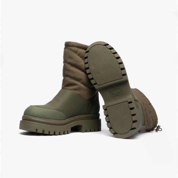 Rocket Dog DITA Ladies Winter Boots Olive - Shuperb