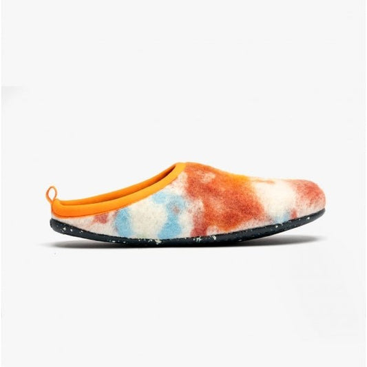 Camper WABI Ladies Mule Slippers Orange/Blue - Shuperb