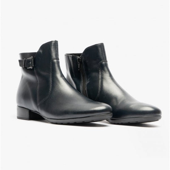 Gabor BOLAN Ladies Leather Boots Navy - Shuperb