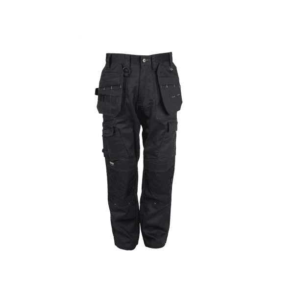 Dewalt PRO TRADESMAN Mens Multi Pocket Utility Work Medium Trousers Black - Shuperb