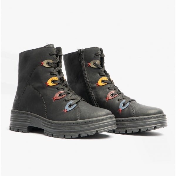 Rieker X8541 - 00 Ladies Boots Black - Shuperb