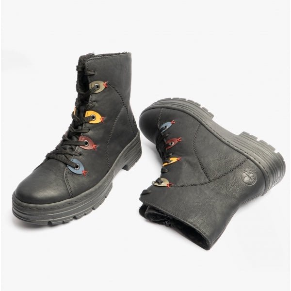 Rieker X8541 - 00 Ladies Boots Black - Shuperb