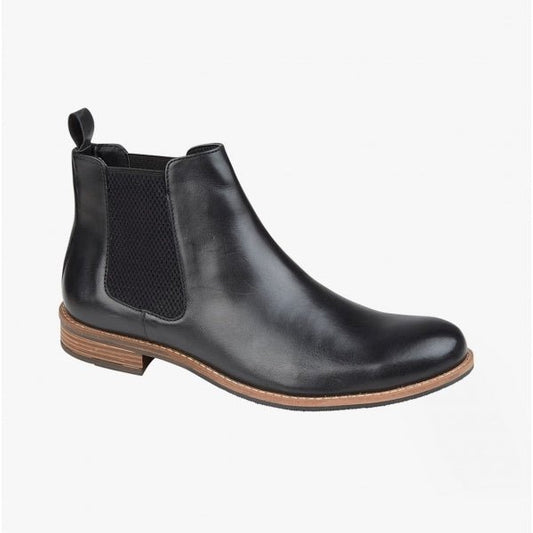 Roamers M163A Mens Leather Chelsea Boots Black - Shuperb