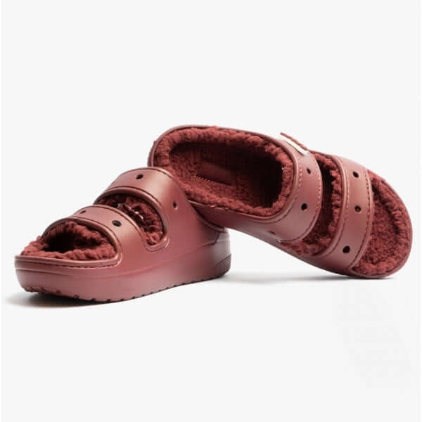 Crocs CLASSIC COZZZY Unisex Sandals Garnet - Shuperb