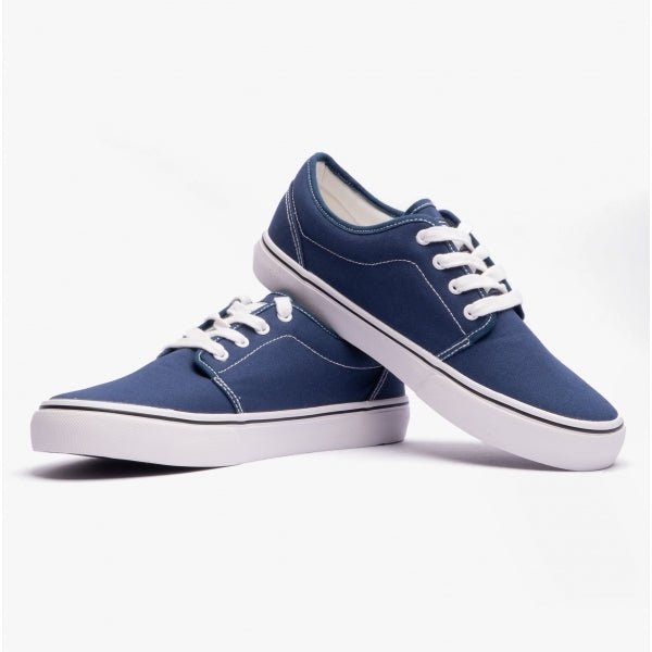 DEK HECTOR Unisex Canvas Lace - Up Deck Shoes Navy - Shuperb