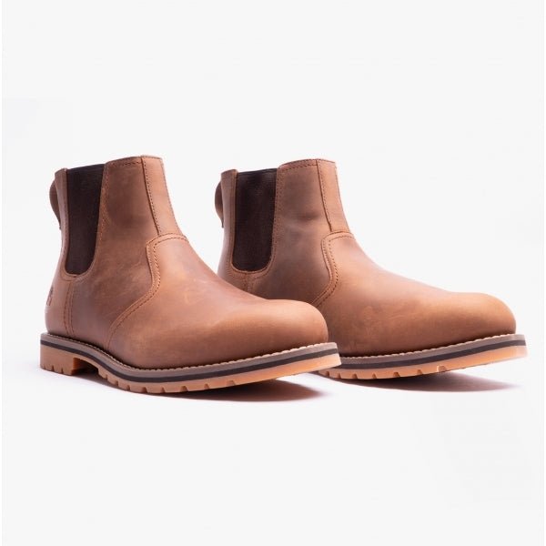 Timberland Larchmont II Mens Full Grian Chelsea Boots Rust - Shuperb