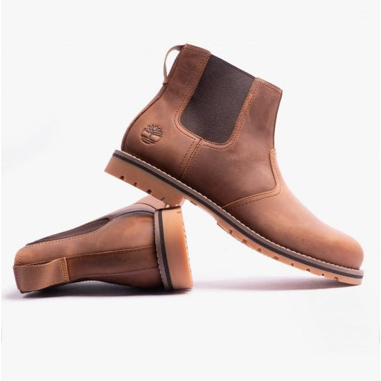 Timberland Larchmont II Mens Full Grian Chelsea Boots Rust - Shuperb