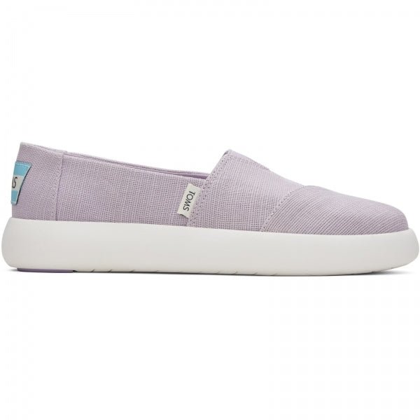 TOMS ALPARGATA MALLOW Ladies Chunky Slip - On Espadrilles Purple - Shuperb