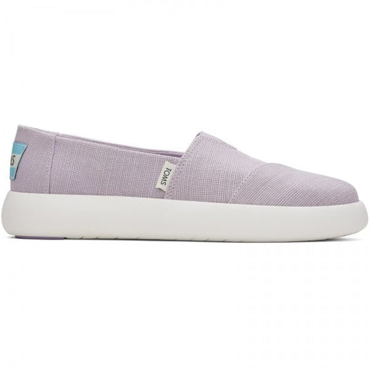 TOMS ALPARGATA MALLOW Ladies Chunky Slip - On Espadrilles Purple - Shuperb