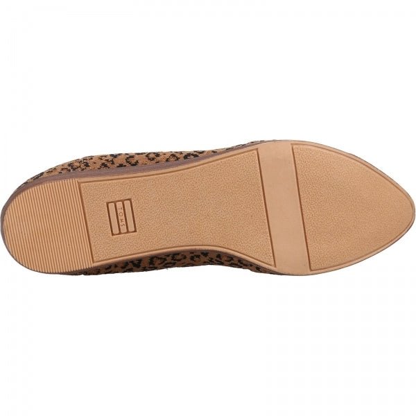 TOMS KATIE Ladies Cotton Ballet Pumps Brown - Shuperb