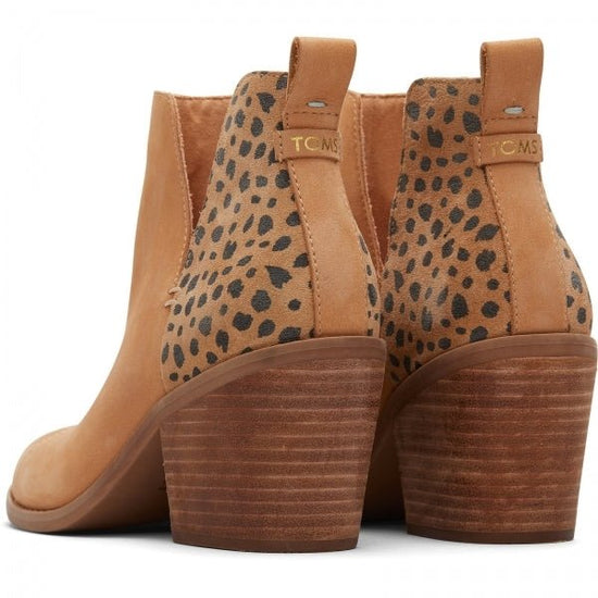 TOMS EVERLY CUTOUT Ladies Leather Ankle Boots Tan - Shuperb