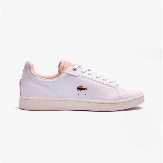 Lacoste CARNABY Ladies Casual Court Trainers OFF WHITE - Shuperb