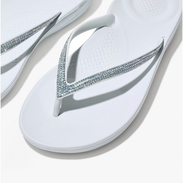 FitFlop iQUSHION OMBRE SPARKLE Ladies Flip - Flops Seafoam Blue - Shuperb