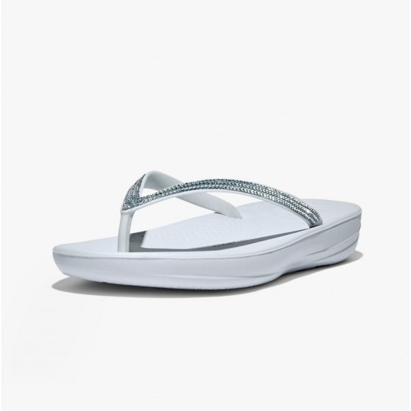 FitFlop iQUSHION OMBRE SPARKLE Ladies Flip - Flops Seafoam Blue - Shuperb