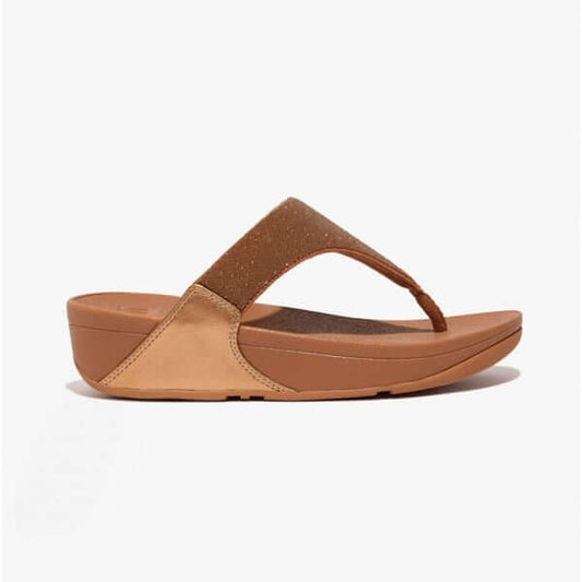 FitFlop LULU OPUL Ladies Toe - Post Sandals Latte Tan - Shuperb