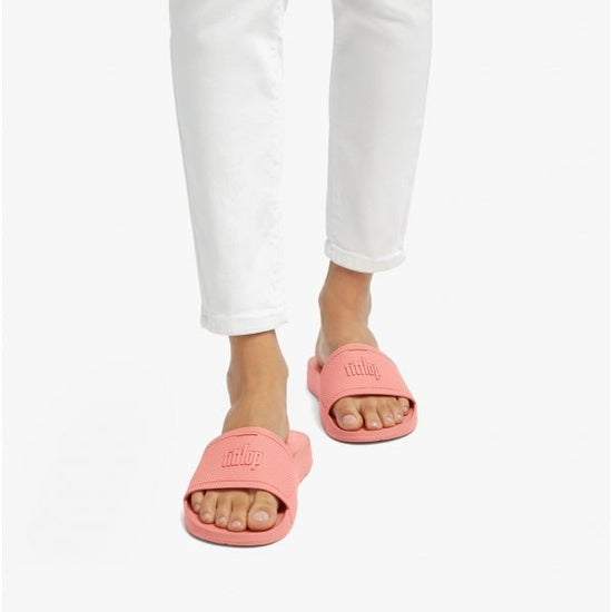 FitFlop iQUSHION Ladies Rubber Pool Sliders Corralina - Shuperb